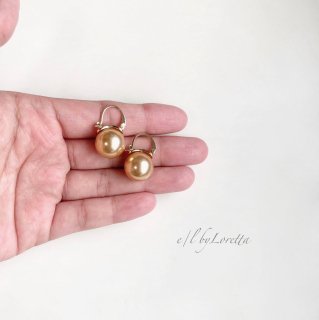 Gold pearl pierce