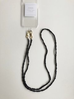 [スマホショルダー]Beads design mobile shoulder(Black)