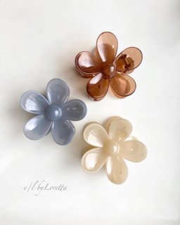 (全3色)Big flower hair clip