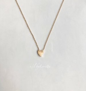 【SUS 316L[サージカルステンレス]】Mat heart necklace