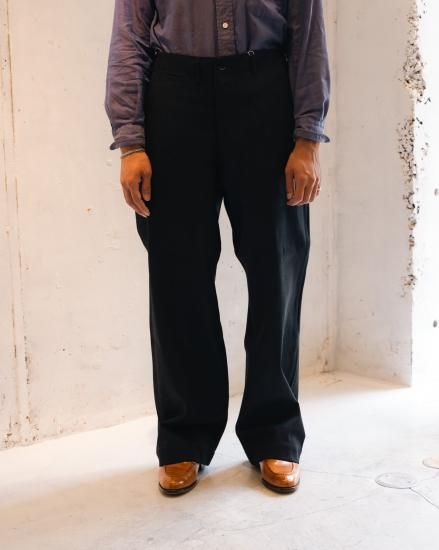 BARRY BRICKEN バリーブリッケン 2プリーツ デニム トラウザーズ