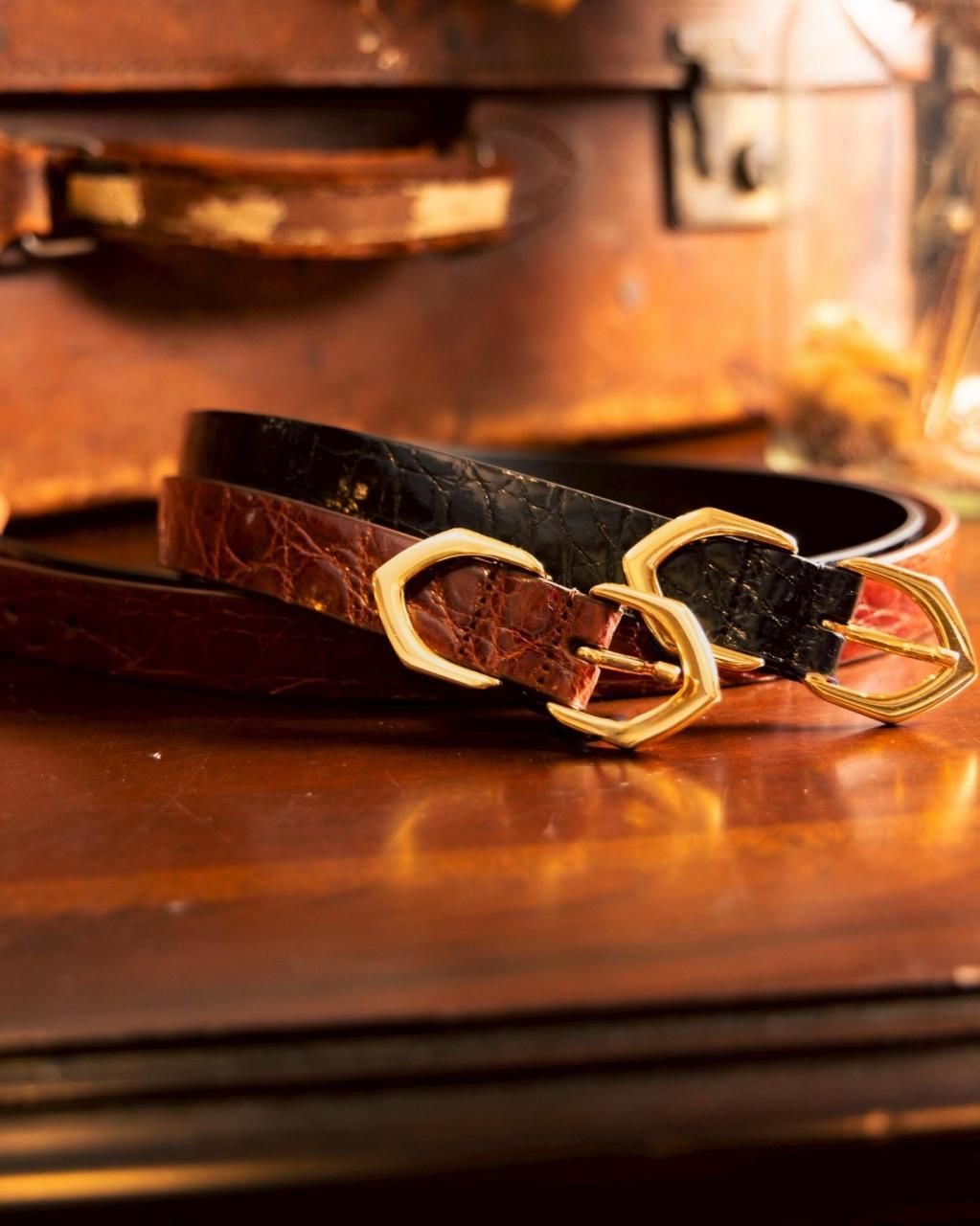 -Andersons-Crocodile belt-Made in Italy.