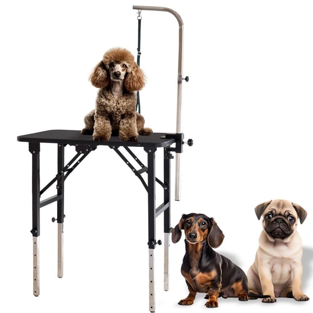 6段階式トリミングテーブル Mサイズ アーム付き - ペットリボン