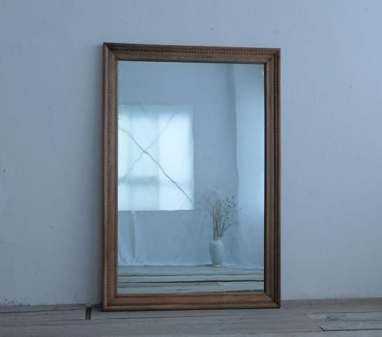 【ANTIQUE FURNITURE：アンティーク ミラー】 アンティークミラー・13/フランスアンティーク家具 美容室【Sibora】