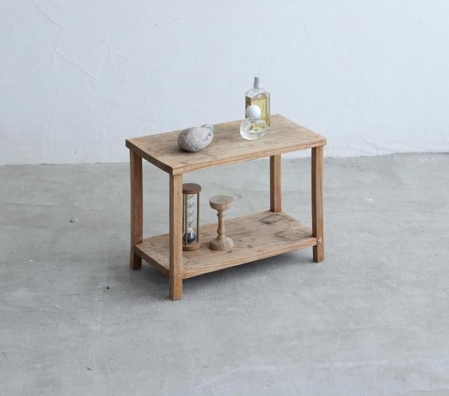 ICCA】木製花台脚付アンティーク古道具インテリア