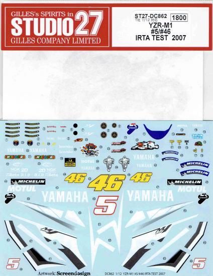 YAMAHA YZR-M1 #5/46 IRTA TEST (2007) - Max Moto Modeling