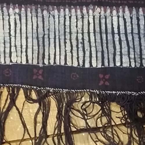 【トゥバン 手紡,手織布,茶綿,藍染バティック】蔵出し特価 022-254B トゥバン 手紡,手織布,茶綿,藍染バティック】蔵出し特価 022-254B