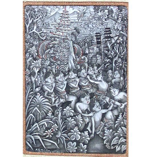 バリ島 線密画 KEMIL ABSTRAK 販売 - ジェンベ・民族楽器 バリ島 線密画 KEMIL ABSTRAK 販売 - ジェンベ・民族楽器