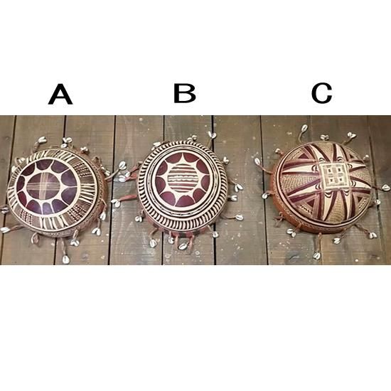 カラバシュシェーカー | フェ子安貝付き | 瓢箪・ひょうたん カラバシュシェーカー | フェ子安貝付き | 瓢箪・ひょうたん