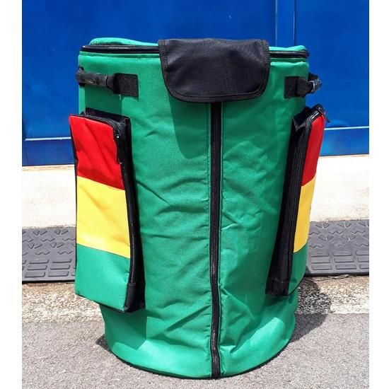 ドゥンドゥンケース（バッグ）|68cm Green Rasta - ジャンベ・民族楽器