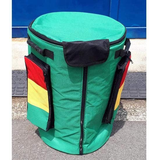 ドゥンドゥンケース（バッグ）|68cm Green Rasta - ジャンベ・民族楽器