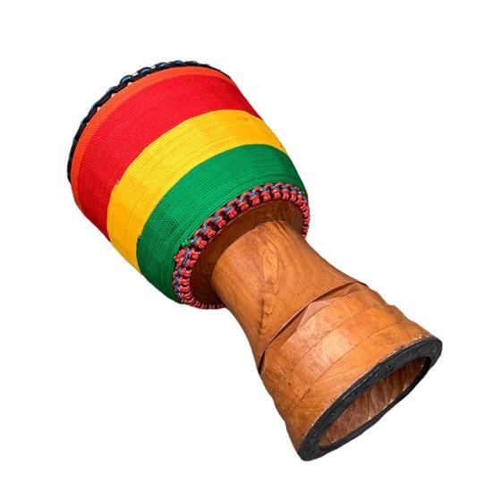 フェレケ ピンク色 ジャンべ 　Djembe アフリカン ジェンべ　ギニア製 マリ 製リサイクル (中古) ジャンベ：楽器屋JUNJUN-アフリカ