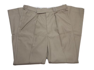 90’s 【BRITISH ARMY】 イギリス軍 RAF Tropical Stone Trousers ドレスパンツ ミリタリー トラウザーズ スラックス【DEADSTOCK】