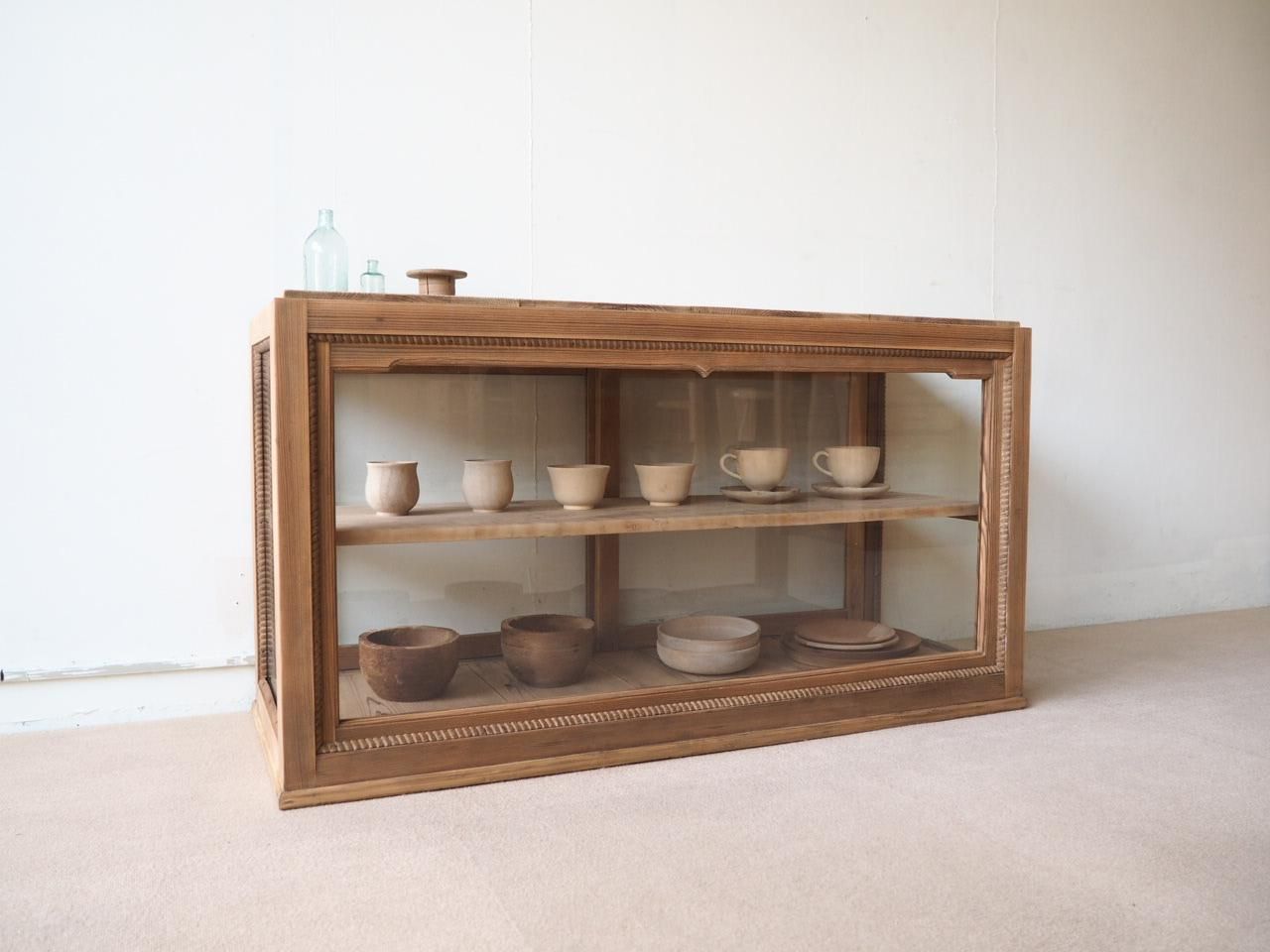 NS065 玉飾りの卓上ガラスショーケース - 古家具・古道具のセレクト