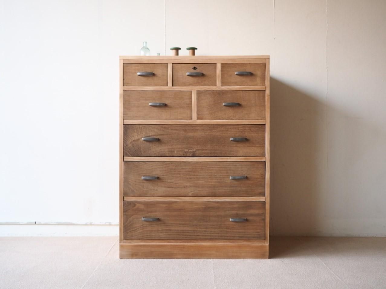 NS073 ナチュラルな木製チェスト - 古家具・古道具のセレクト