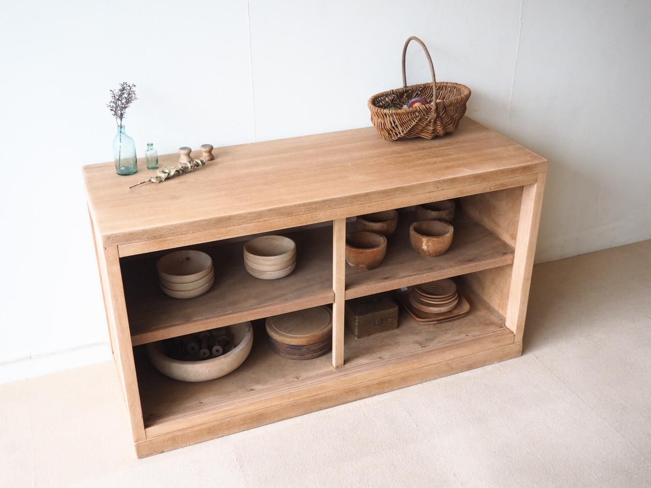 NS133 ラワン材の陳列棚 - 古家具・古道具のセレクトショップ｜natural