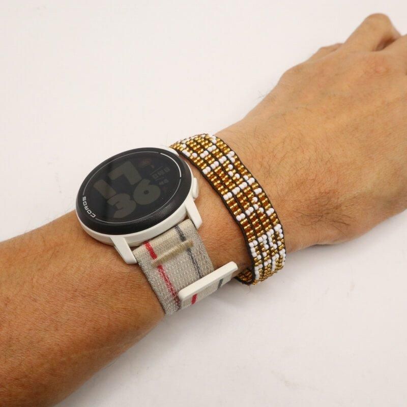 18Kをあしらった象の尻尾の毛で作ったケニア製のブレスレット