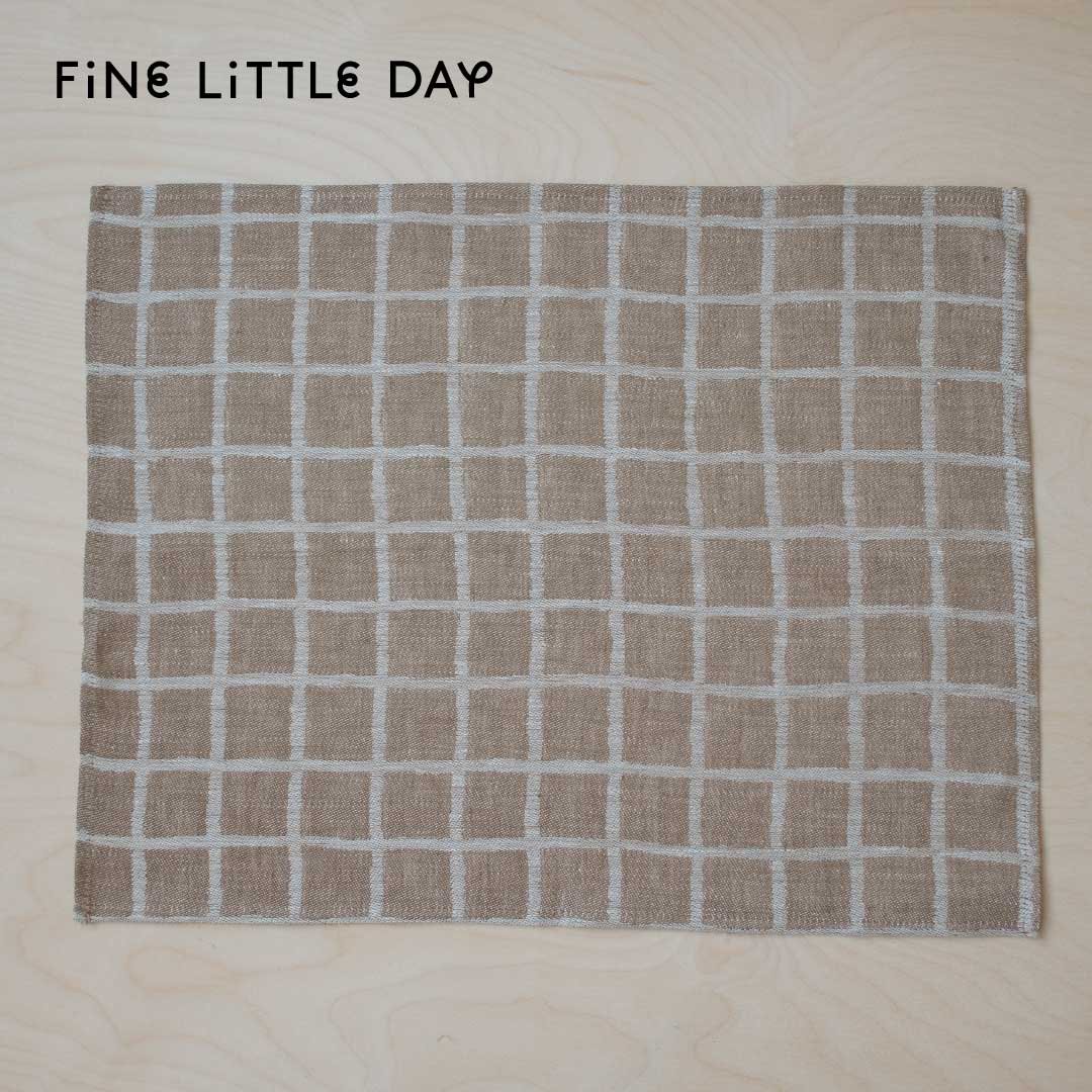 Fine Little Day（ファインリトルデイ） ランチョンマット RUTIG  ブラウン×ホワイト