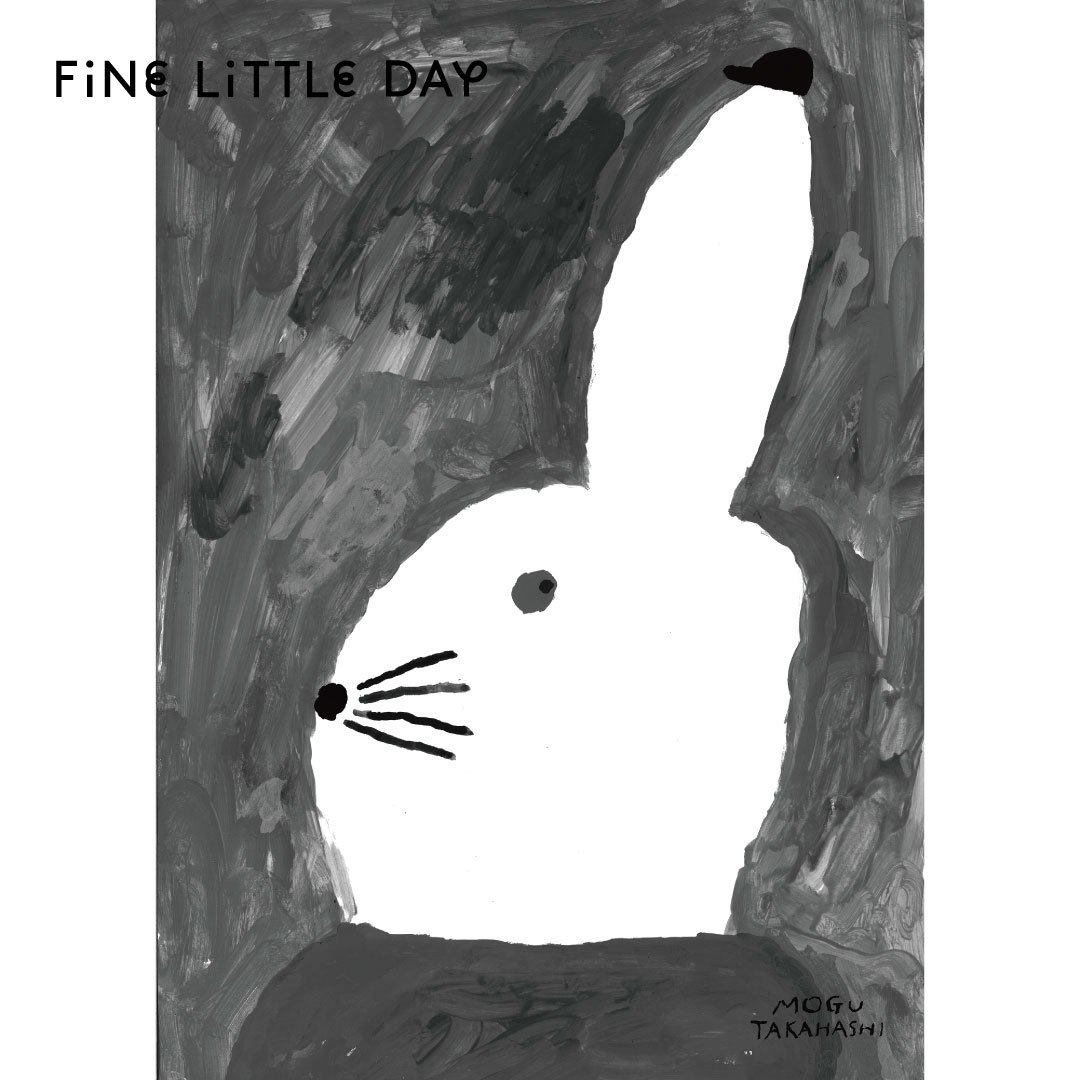 Fine Little Day（ファインリトルデイ）アート  ポスター RABBIT WITH SMALL HAT ウサギ 50×70cm