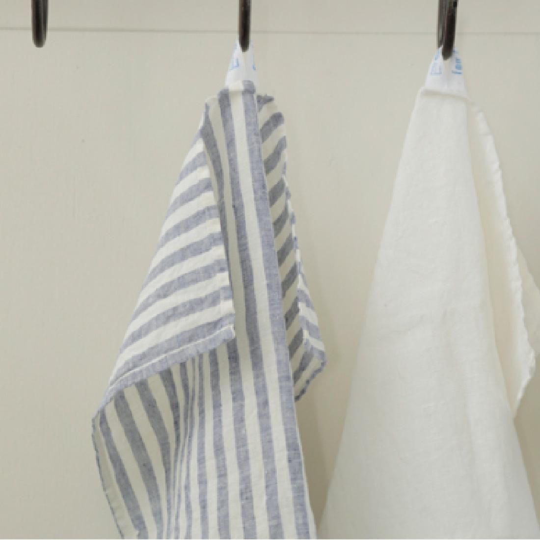 fog linen work リネンキッチンクロス(ブルーホワイトストライプ) | Shinc lab.(シンクラボ)通販 fog linen work リネンキッチンクロス(ブルーホワイトストライプ) | Shinc lab.(シンクラボ)通販