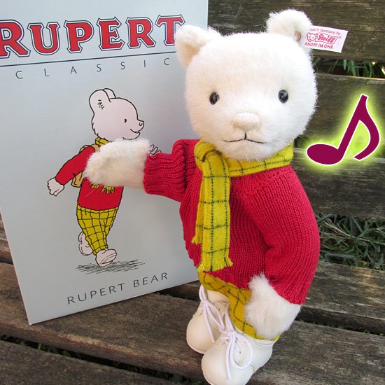 イギリスの大人気キャラクター ルパートがアルパカで登場 ルパート ベア Rupert Bear S 1730 アンティーク 欧米古着 テディベア専門店 レッドバロウ