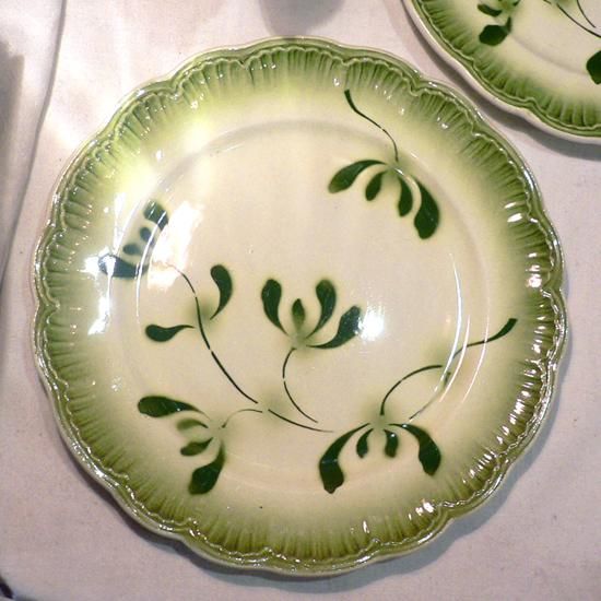 フランス1930年～'40年代バドンヴィレー窯のヤドリギ柄の陶