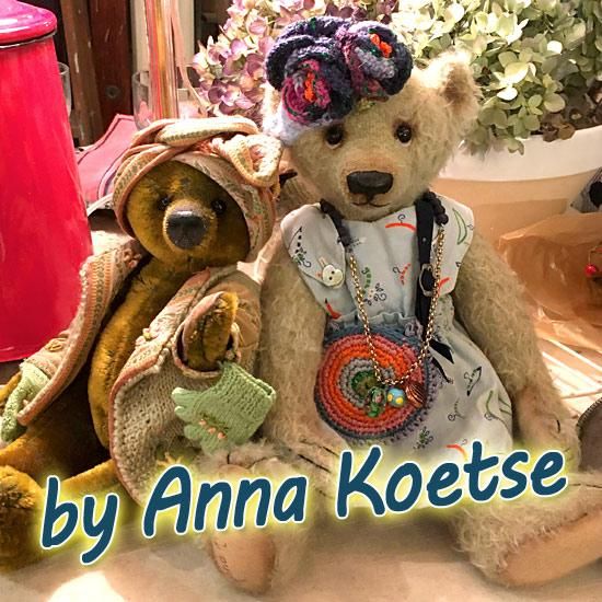 テディベア アンナ・コエツ オランダ アンティーク 人形作家