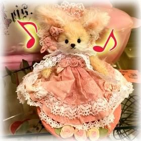 【洋服付き】アンティークベア テディベア＊アーティスト作 - テディベア＆欧米の古着