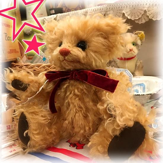 国内作家様　可愛いわんちゃん　モヘア　ケイタベア 吉川照美さんのブランド ＊ ” ROSE BEAR ” より ＊ 