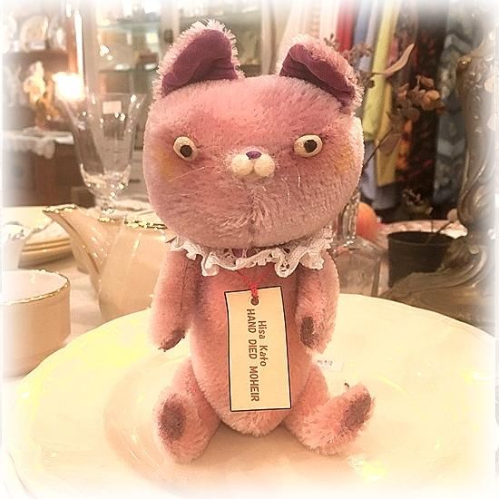アンティーク　ピンクのねこちゃん アンティーク ピンクのねこちゃん 【公式通販】