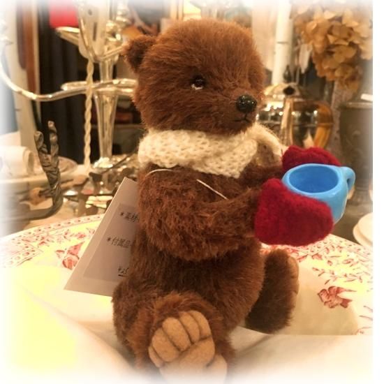 くまこのベア　チーベア　濃茶ショートモヘア ⑅ ⁡ むくむくしてかわいい♡ 枕元で一緒に寝てくれる季節まだ
