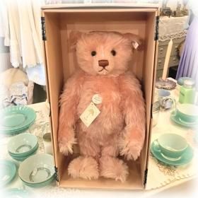 美しいピンクのアンティークテディベア ❤️ビンテージ❤️ピンクのイギリスベア アンティークベア