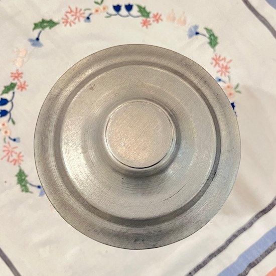 イギリス＊1930年代＊アルミ蓋のビスケット瓶＊ガラス