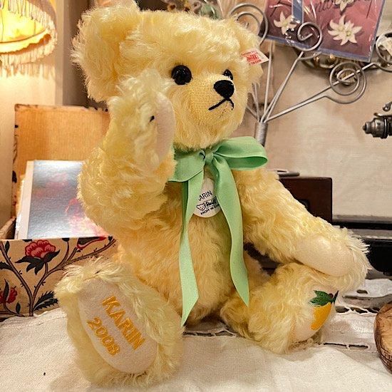 保管品】日本人作家 テディベア バレエテーマのベア 約33cm 第28