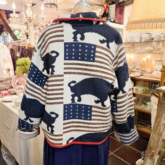 カンタキルト 羽織り リバーシブル カンタ刺繍のリバーシブル