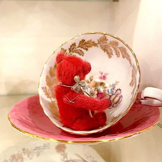 赤いテディベア　作家　作品 新作テディベアの紹介｜坂元あゆ実｜テディベア作家