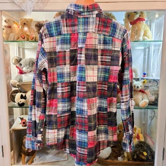 90's Ralph Lauren パッチワーク ボタンダウンシャツ XL 6acb381b97da3196d342c726e4b2fa