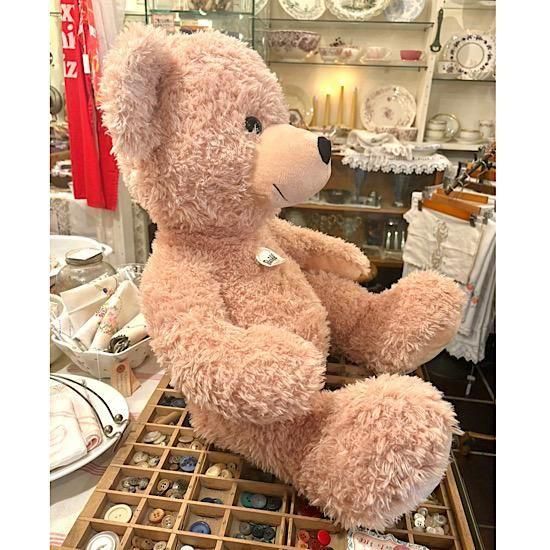 シュタイフ Steiff 80cm (Fynn Teddy bear) シュタイフ社 ＊ 黄タグつき ＊「テディベア・フィン / Teddy