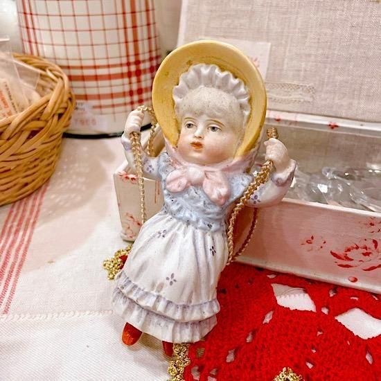 ドイツ1930年代 ＊ ミニョネット ＊ ビスクドール ＊ 吊り下げタイプの
