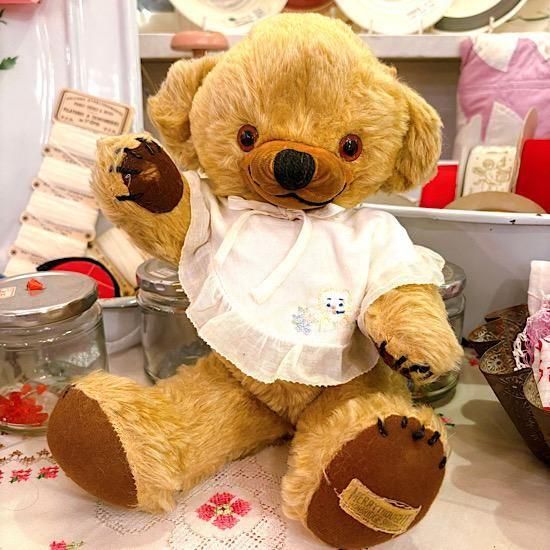 ⋆⑅˚₊ヴィンテージ 小さめ襤褸ちゃん アンティークベア ボロ