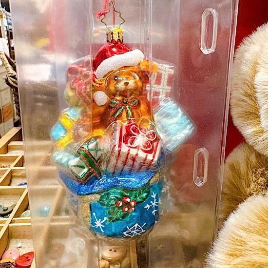 クリストファー・ラコ　ガラスオーナメント　テレビジョンからサンタクロース クリストファー・ラコ ガラスオーナメント テレビジョンから