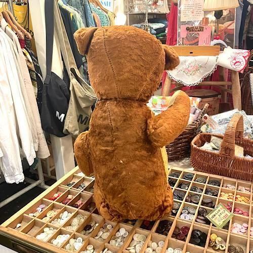 *＊*…ヴィンテージ フェルトベア 1950’S クリスティーズ *＊*…ベア ドイツ1940〜50年代 ＊ 2色のコットン・プラッシュのビンテージ