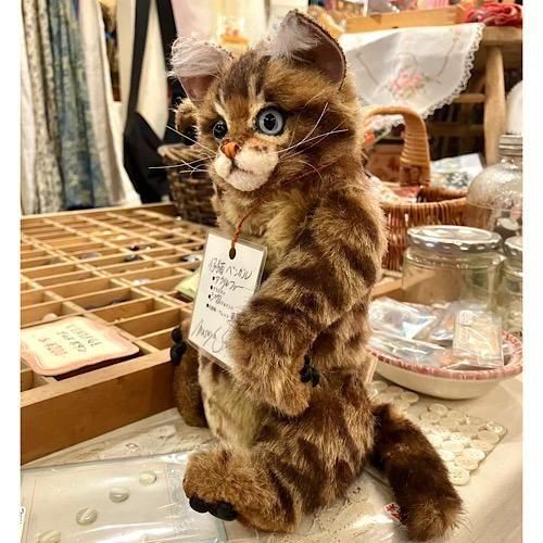 佐藤真也さん ちびフレンチブル ぬいぐるみ 佐藤真也さんのブランド ” TEDDYPAPA ” さんより ＊「仔猫