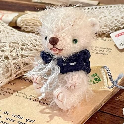 にっこりかわいいアンティークベア　白クマちゃん　タグ付　チルターン にっこりかわいいアンティークベア 白クマちゃん タグ付 チルターン