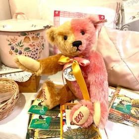 1999ǯ  奿աֲ֥奿աɡߥ˥٥ / Steiff gold and rose millennium bearס S-2149 <img class='new_mark_img2' src='https://img.shop-pro.jp/img/new/icons11.gif' style='border:none;display:inline;margin:0px;padding:0px;width:auto;' />