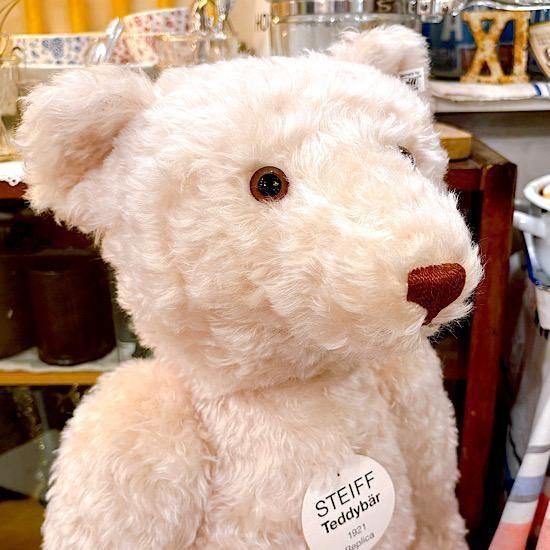 ビンテージ ホワイトベア 30cm 2004年 ＊「 テディベア 1921 レプリカ ＊ Teddybear 1921 Replica
