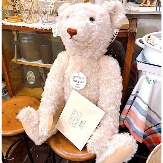 ビンテージ ホワイトベア 30cm 2004年 ＊「 テディベア 1921 レプリカ ＊ Teddybear 1921 Replica