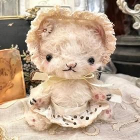 テディベア　アーティストベア　アンティークレース　ねこ ジェリーベア / 【トゥインクル にゃん】 | テディベア,アーティスト