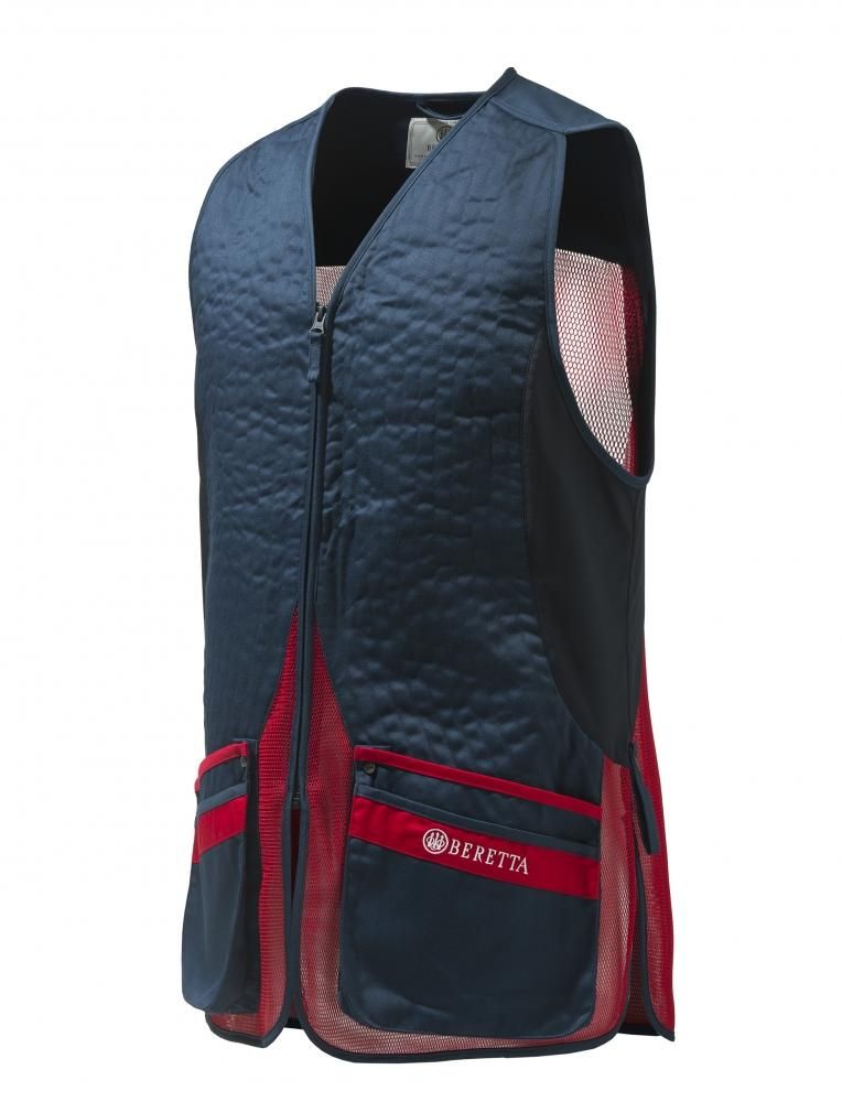ベレッタ シルバーピジョン EVO ベスト（ネイビー x レッド）Sサイズ（日本サイズのM-Lに相当）/Beretta Silver Pigeon Evo Vest ベレッタ シルバーピジョンEVOベスト ネイビーxレッド 各サイズ