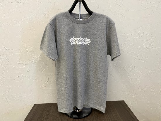 アイヌ文様Tシャツ　A-3 グレー - 白老ねっと商店